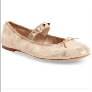 Vince Camuto Prilla metallic studded ballet flats